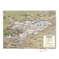 Grande Detallado Mapa Pol Tico Y Administrativo De Kirguist N Con