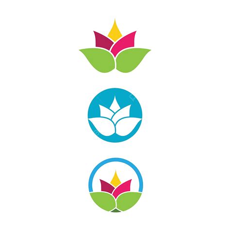 Gambar Ikon Vektor Bunga Teratai Kecantikan Lotus Logo Bunga Png Dan