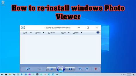How To Restore The Windows Photo Viewer Windows 10 Youtube