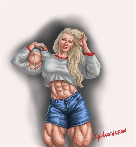 so long sleeve commission by the muscle girl fan on deviantart muscle girls female muscle