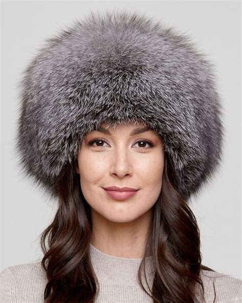 Dutchess Fox Fur Hat In Frost In 2020 Fur Headband Fur Hat World