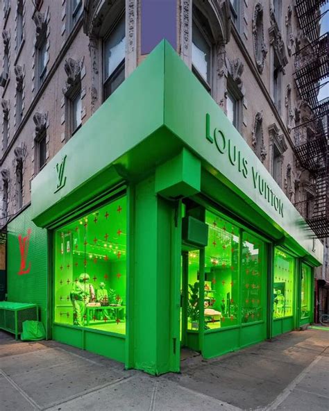 Background colors cool cute foil grunge hipster holographic. Louis Vuitton's Neon Green FW19 New York Pop-Up. | Louis ...