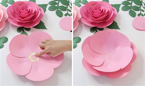 How To Make Big Paper Roses Step By Step Free Template Fancybloom