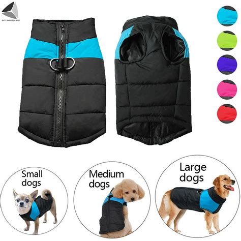 Sixtyshades Winter Warm Dog Jackets Pet Vest Coats Waterproof Windproof