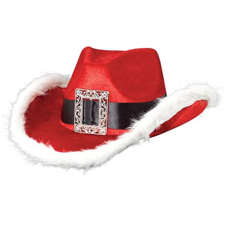 Amscan 5 In X 13 In Santa Cowboy Christmas Hat 398828 The Home Depot