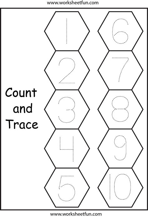 Number Tracing - 1 Worksheet | Numbers preschool, Preschool tracing, Tracing worksheets preschool