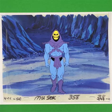 Skeletor Production Cel 1983 Filmation Animation He Man Masters Of The