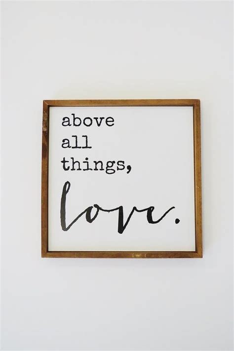 Then take a piece of string and hang it on your wall. Above all things, love. | ROOLEE (With images) | Home ...