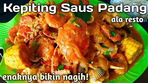 Udang dengan olahan saus padang nampol banget. Resep Kepiting Saus Padang enaknya kebangetan - YouTube