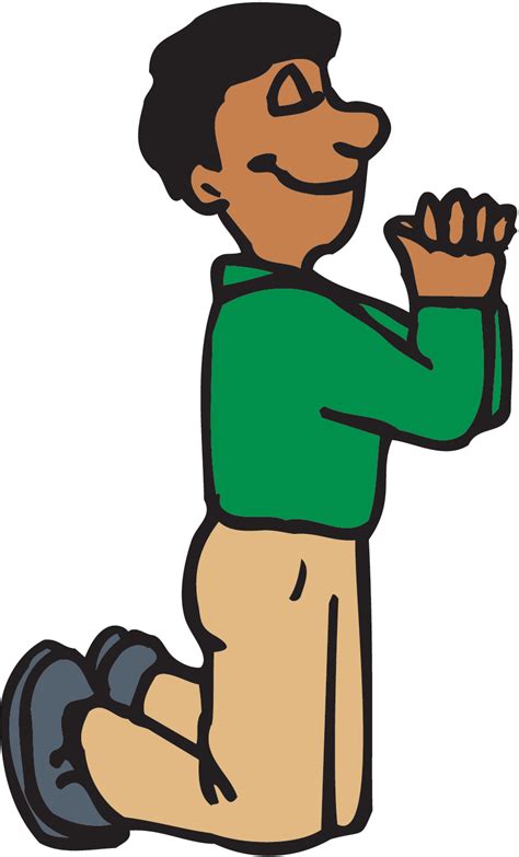 Man Praying Cartoon Clipart Best