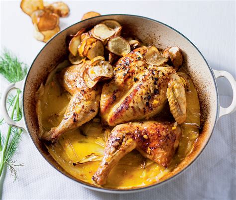 Fennel And Orange Roast Chicken With Sweet Potato Crisps Woolworths Taste