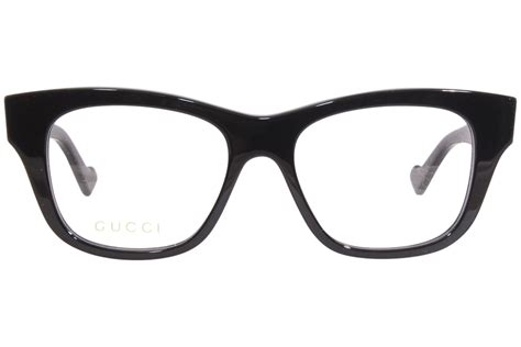 gucci gg0999o 002 eyeglasses women s black white full rim cat eye 52 17 145