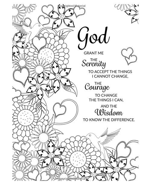 5 Serenity Prayer Coloring Page Terbaik 2021