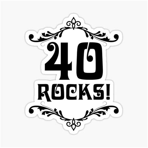 40 Rocks Forty Rocks Sticker By Alwaysawesome Redbubble