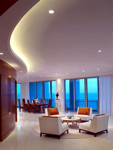 False ceiling design with indirect lights civillane. 33 ideas for ceiling lighting and indirect effects of LED ...
