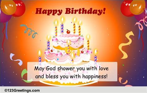 Sparkling Birthday Blessings Free Birthday Blessings Ecards 123