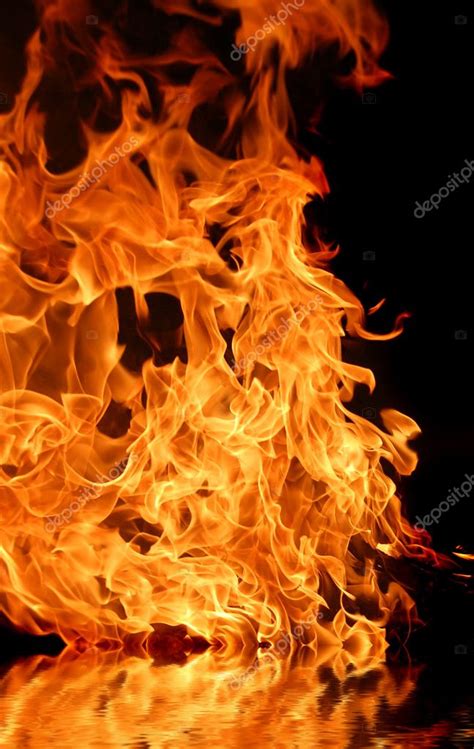 Fire Over Water For Background Stock Photo By ©massonforstock 3593272