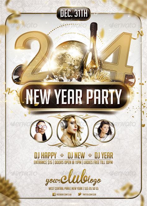 Maybe you would like to learn more about one of these? 25 Christmas & New Year Party PSD Flyer Templates | Web ...