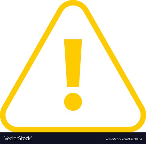 Yellow Triangle Exclamation Mark Icon Warning Sign