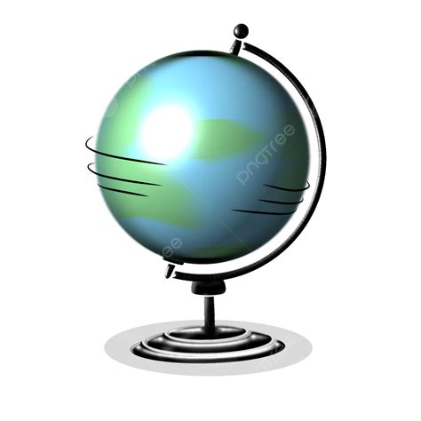 Rotating Globe On Transparent Background Earth Globe World Png