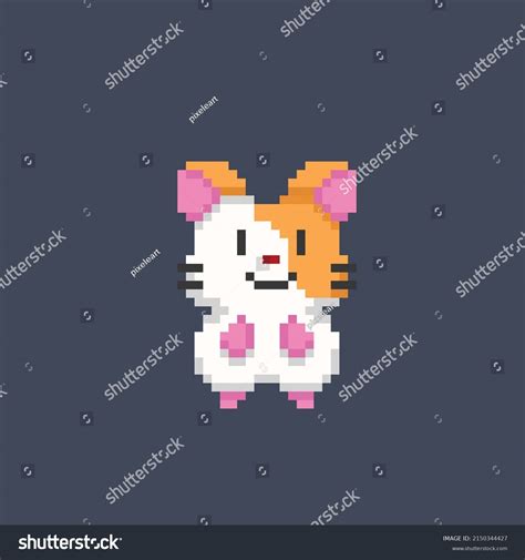Hamster Pixel Art Style Stock Vector Royalty Free 2150344427