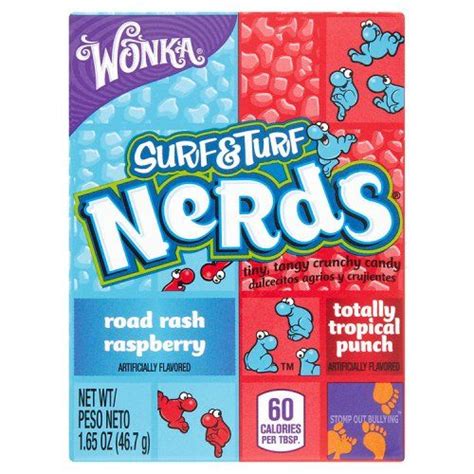 Wonka Nerds Surf And Turf Tropical Punch 16oz 467g Tropical Punch And Road Rash Raspberry