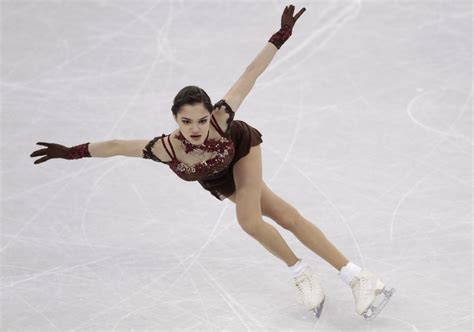 Evgenia Medvedeva Of The Olympic Athletes Of Russia Performs During The
