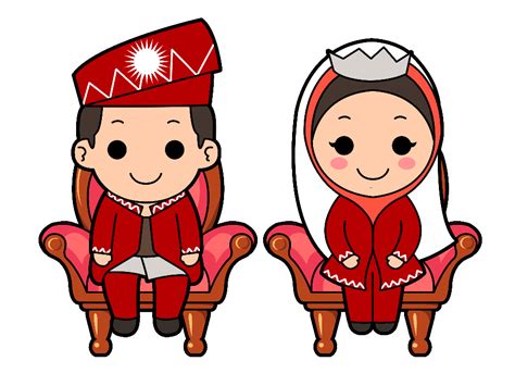 Download High Quality Bride And Groom Clipart Malay Transparent Png