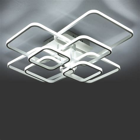Touch Remote Dimming Modern Plafon Led Ceiling Lamp Fixture Aluminum
