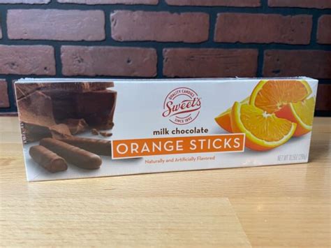 Sweets Orange Sticks Milk Chocolate Jelly Centers Coworker Teacher