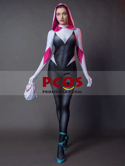 Spider Man Into The Spider Verse Gwen Stacy Cosplay Costume Mp005451