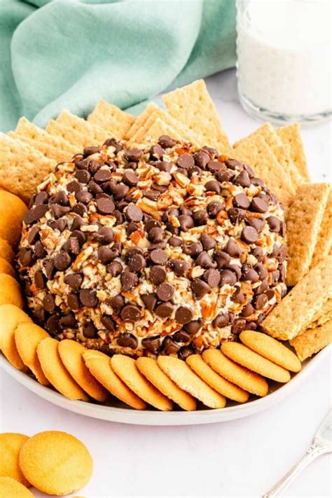 Chocolate Chip Cheese Ball Recipe Little Sunny Kitchen
