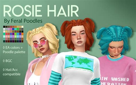 Strangerville Braided Hair Sims 4 Maxis Match Cc
