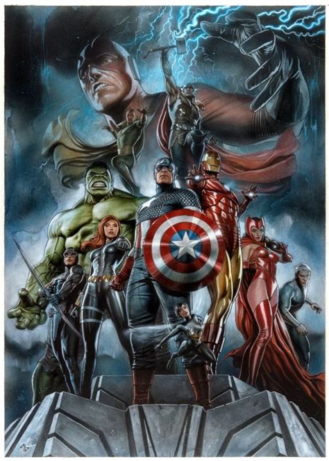 Avengers By Adi Granov Comic Art Hqs Marvel Vingadores Marvel