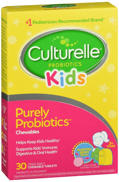 Culturelle Culturelle Kids Chewables Probiotic Tablets Bursting