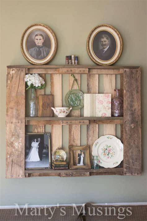 Turn a knick knack shelf into a wall art display. Repurposed Wood Projects