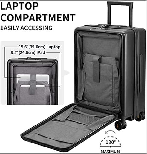 Road Runner Carry On Luggage 20 Inch Lightweight Pc Hardside Suitcase