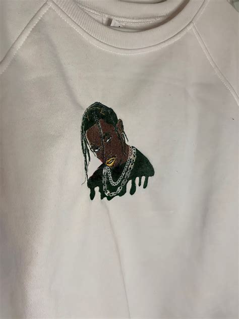 Travis Scott Embroidered Sweatshirt More Pix Coming Soon Etsy