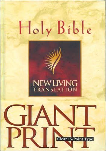 Nlt Giant Print Bible New Living Translation By Tyndale Hardcover