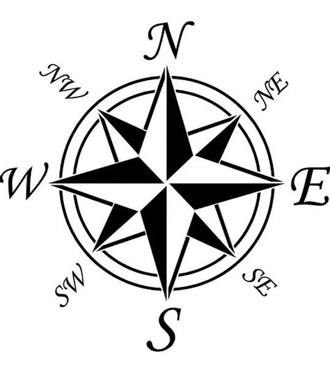 This page features a number of images of compass roses that can be included in your own map. Compass Rose with Directionals - Concrete Resurrection
