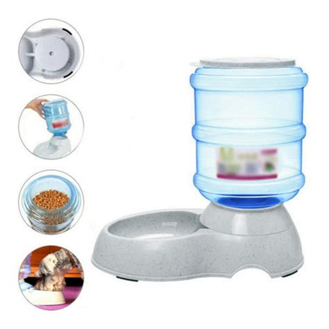 Automatic Feed Dispenser For Dog And Cat Pet Feeder Food And Water