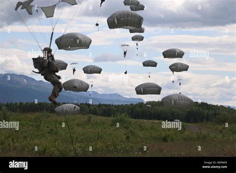 Paratroopers With The 4th Infantry Brigade Combat Team Airborne 25th