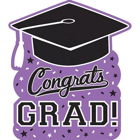 Purple Graduation Cutout 11 14in X 14 18in Party City