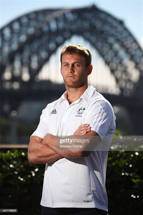 Pat Mccutcheon Of The Australian Mens Sevens Rugby Team Poses During