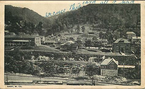 Gary West Virginia Postcard Originally Pinned By W Rivers Onto