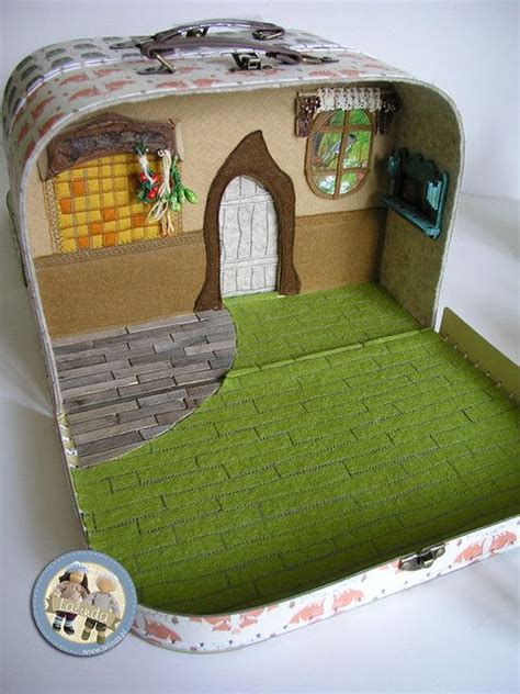 Forest gnomes - suitcase set made by Lalinda.pl | Suitcase ...