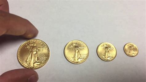 1986 American Gold Eagles 1 Oz 12 Oz 14 Oz 110 Oz Youtube