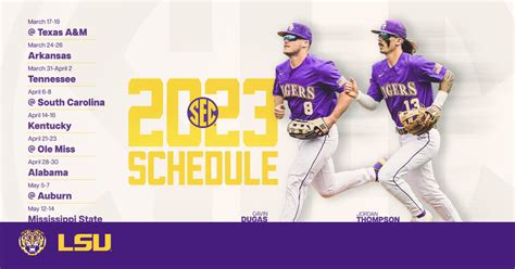 SEC Announces Revised Conference Baseball Schedule LSU