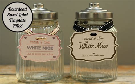Sweet Jar Lables Wedding Candy Buffet Labels Free Download