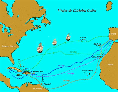 Conquista De America Viajes De Cristobal Colon